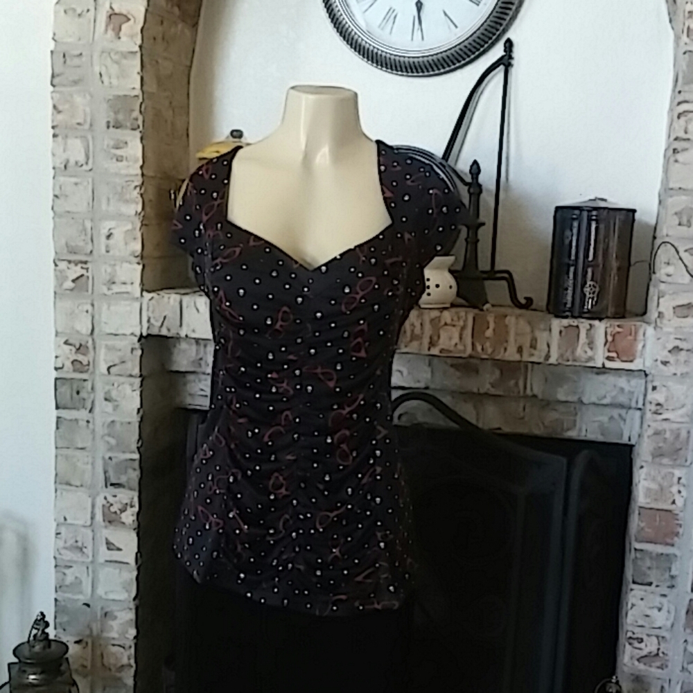 Retro Chic By Torrid Casual Gothic Style Blouse